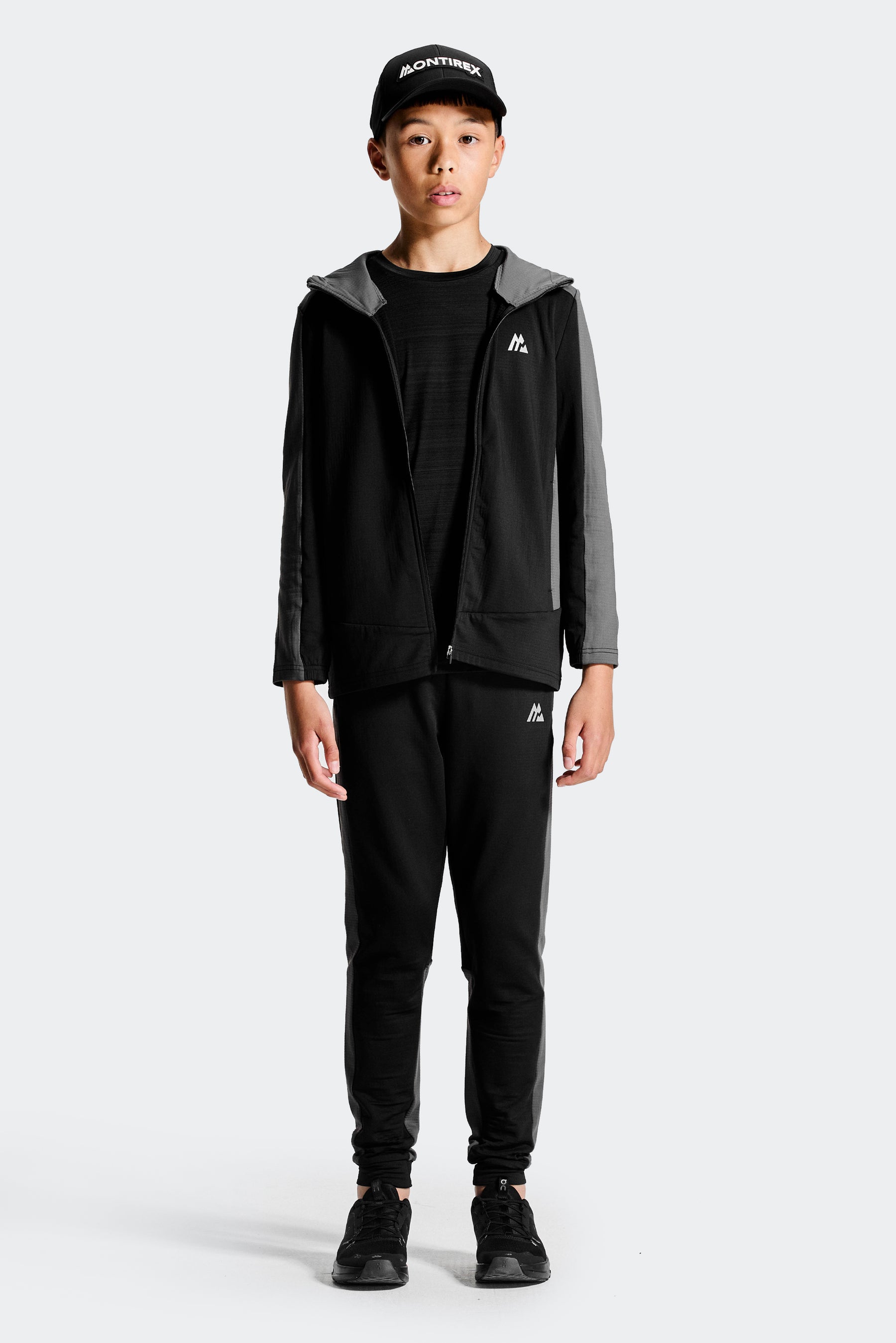 Boys Carbon Hood - Black/Asphalt 
