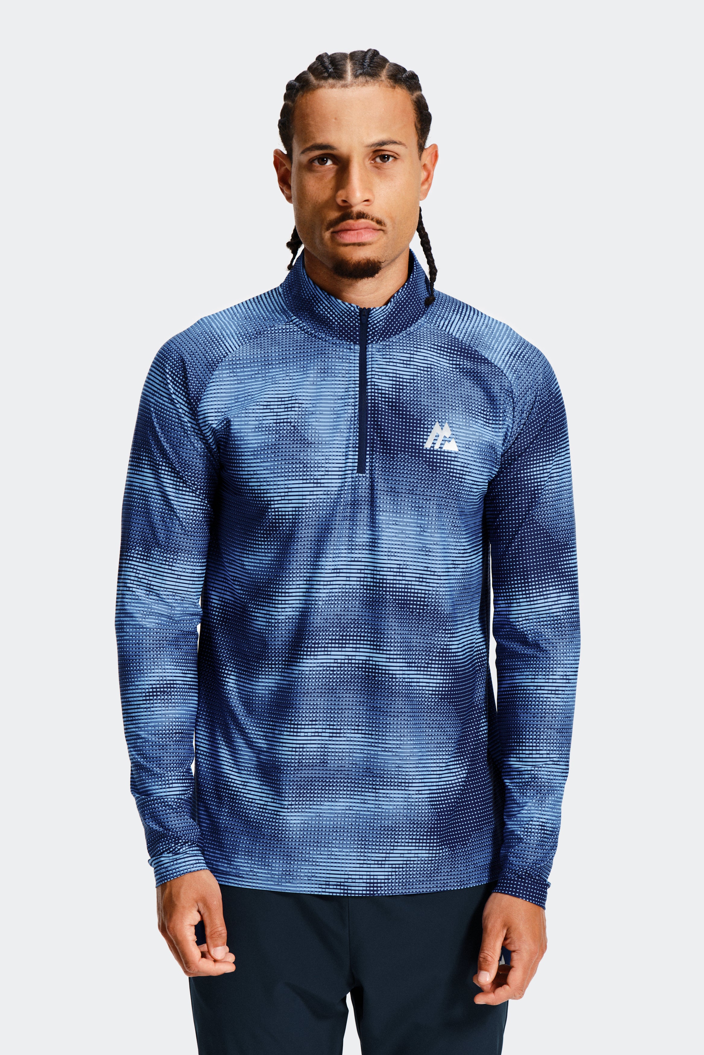 Montirex Haze 1/4 Zip Sportswear - Midnight Blue Gymwear