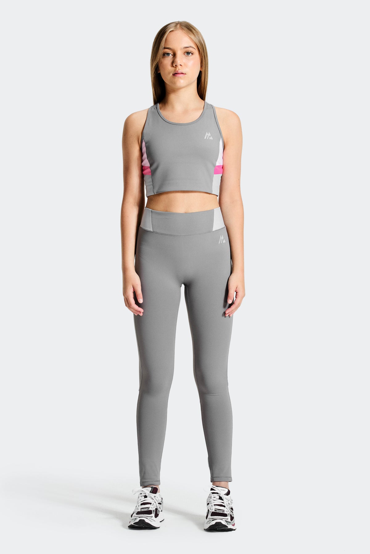 Girls Lumina Legging - Winter Sky/Basalt/Powder Pink/Sweet Pink