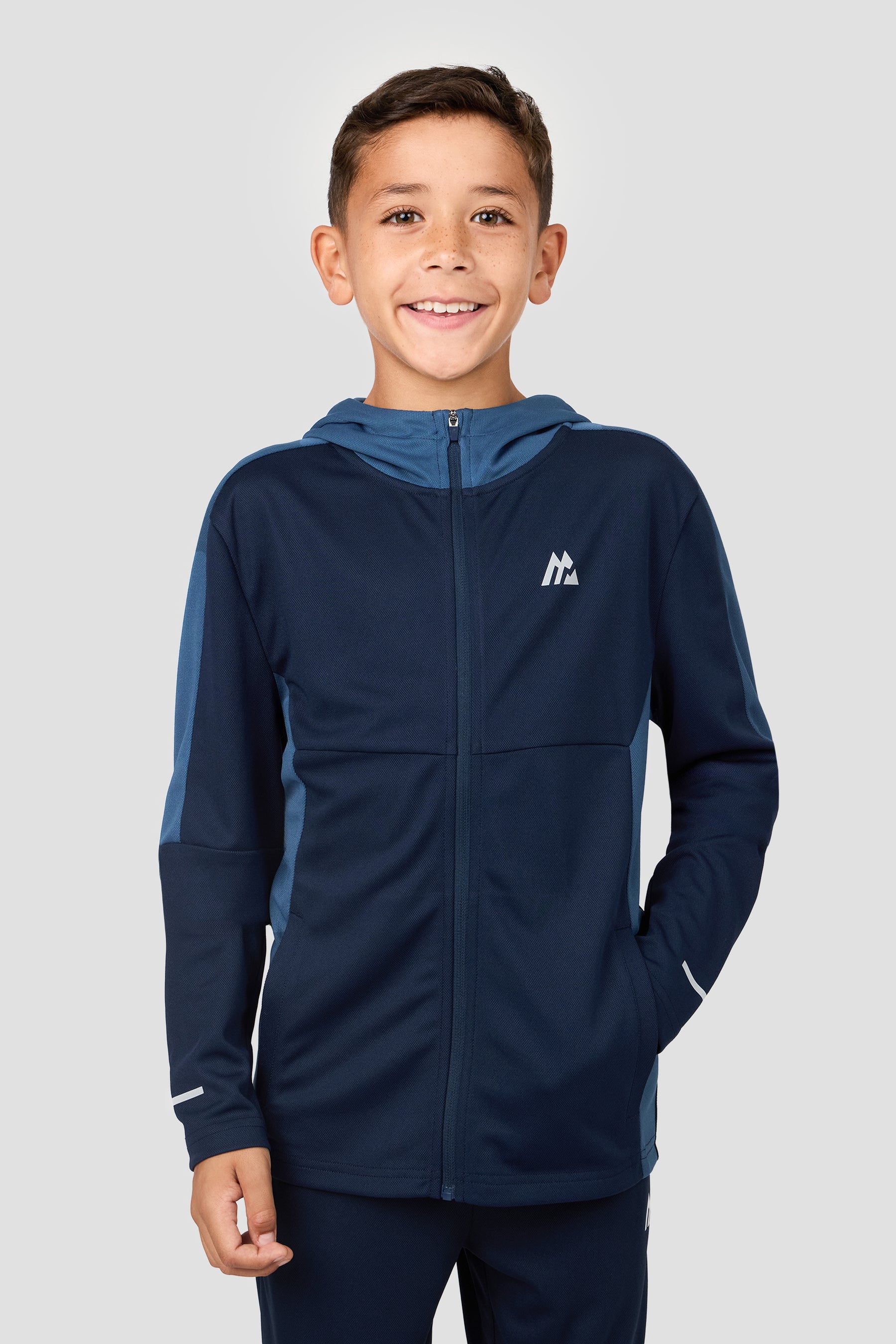 Boys Pace Tracksuit - Midnight Blue/Naval