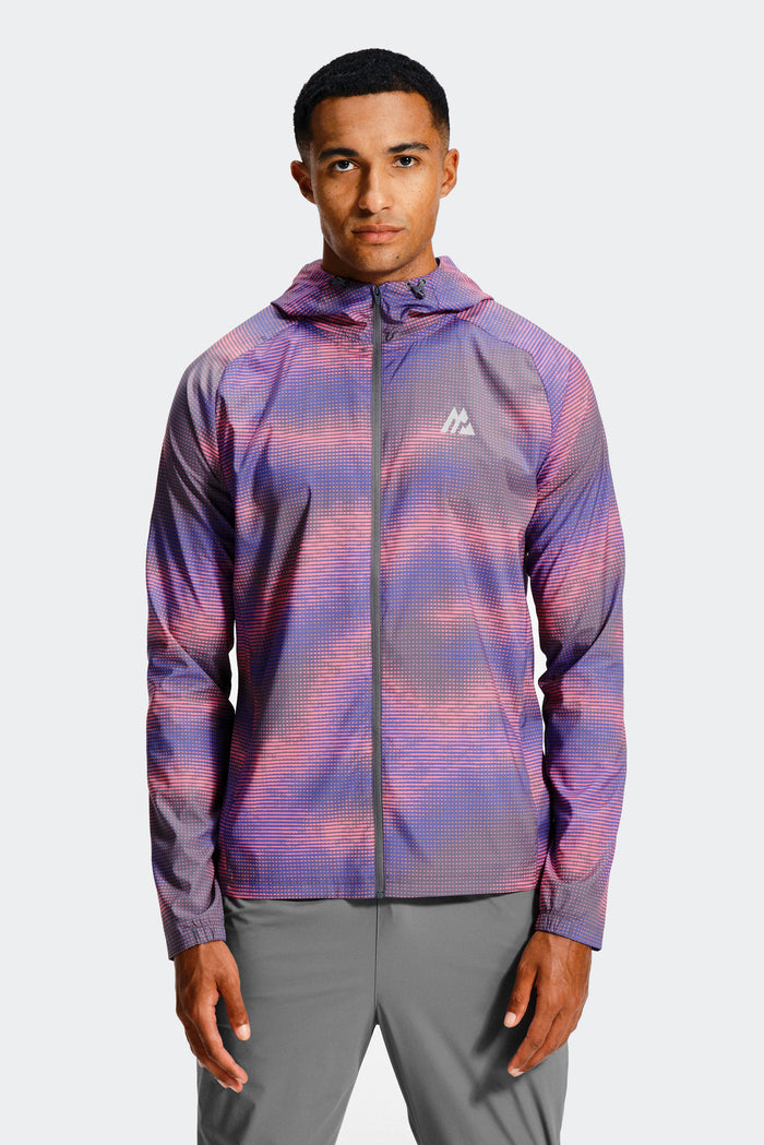 Haze Windbreaker - Cement Grey/Electric Purple/Mauve Pink