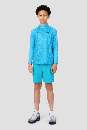 Boys Vigour 1/4 Zip - Maya Blue/Neon Sky