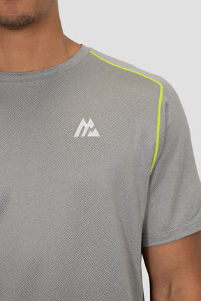 Terra T-Shirt - Platinum Grey/Cement Grey/ Electric Lime