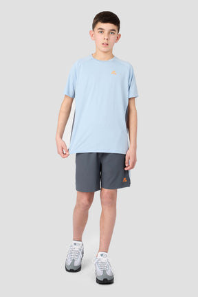Boys Optic T-Shirt - Summer Mist/Slate Grey/Tangerine Glow