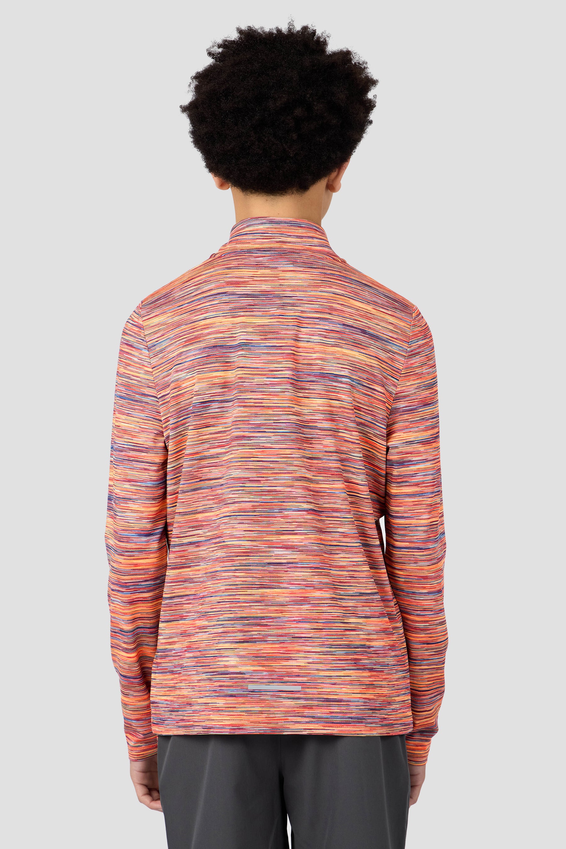 Boys Trail 1/4 Zip - Orange/Red/Blue