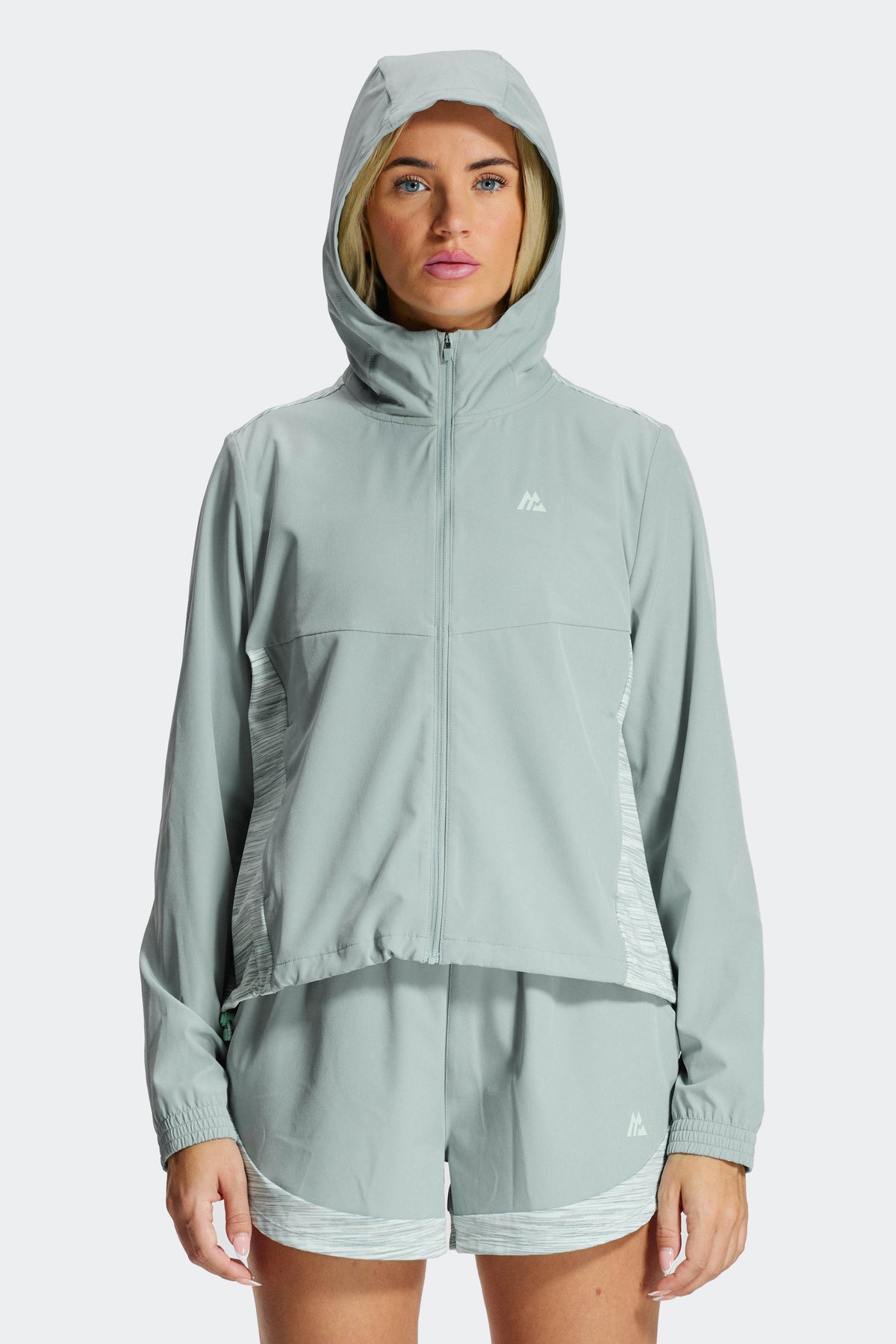 Women's Trail Windbreaker - Slate/Honeydew/White