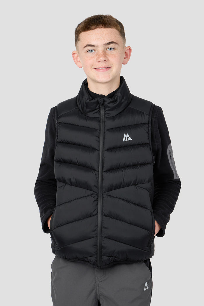 Boys Col Gilet - Black