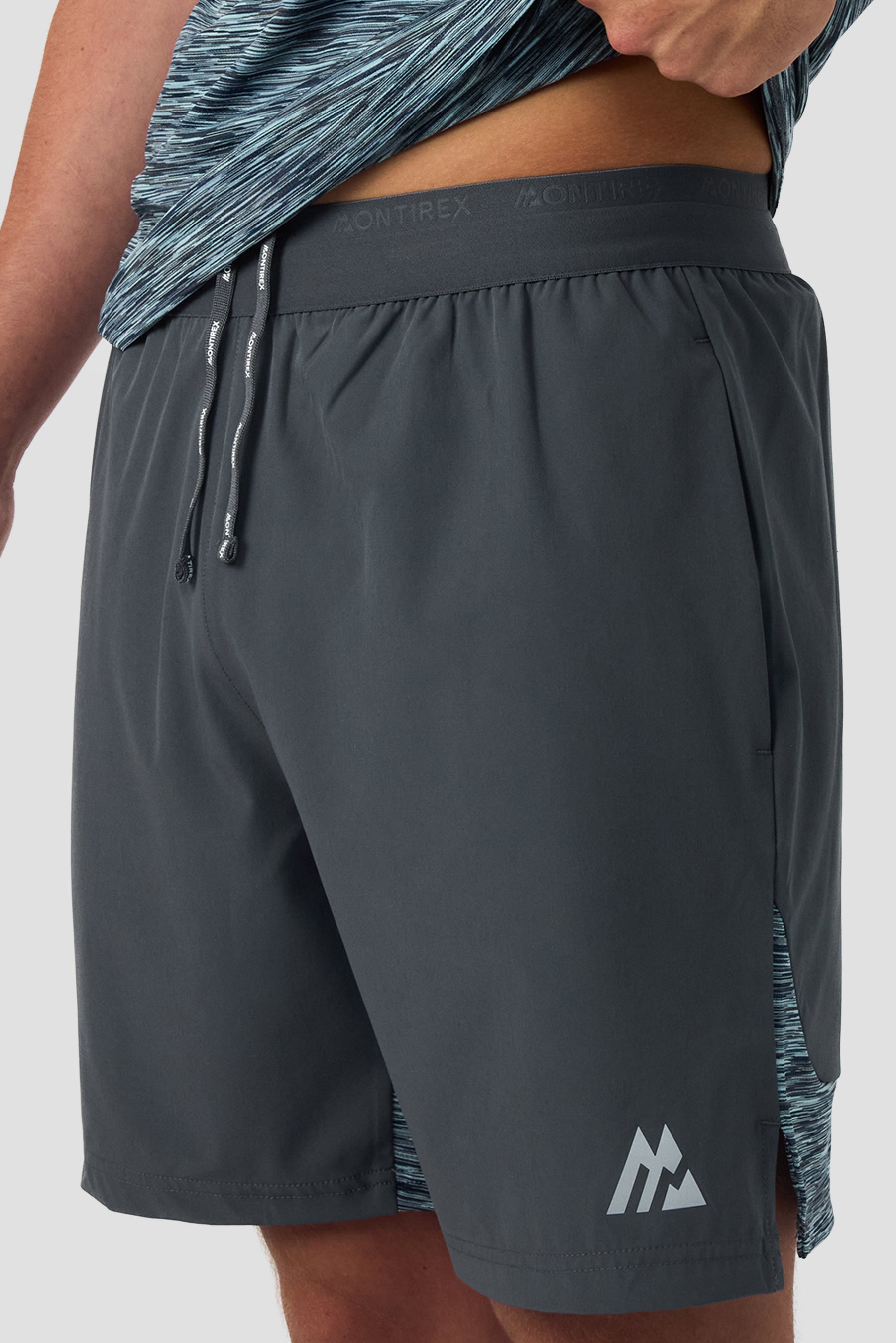 Trail Panel Short - Blue/Grey Multi