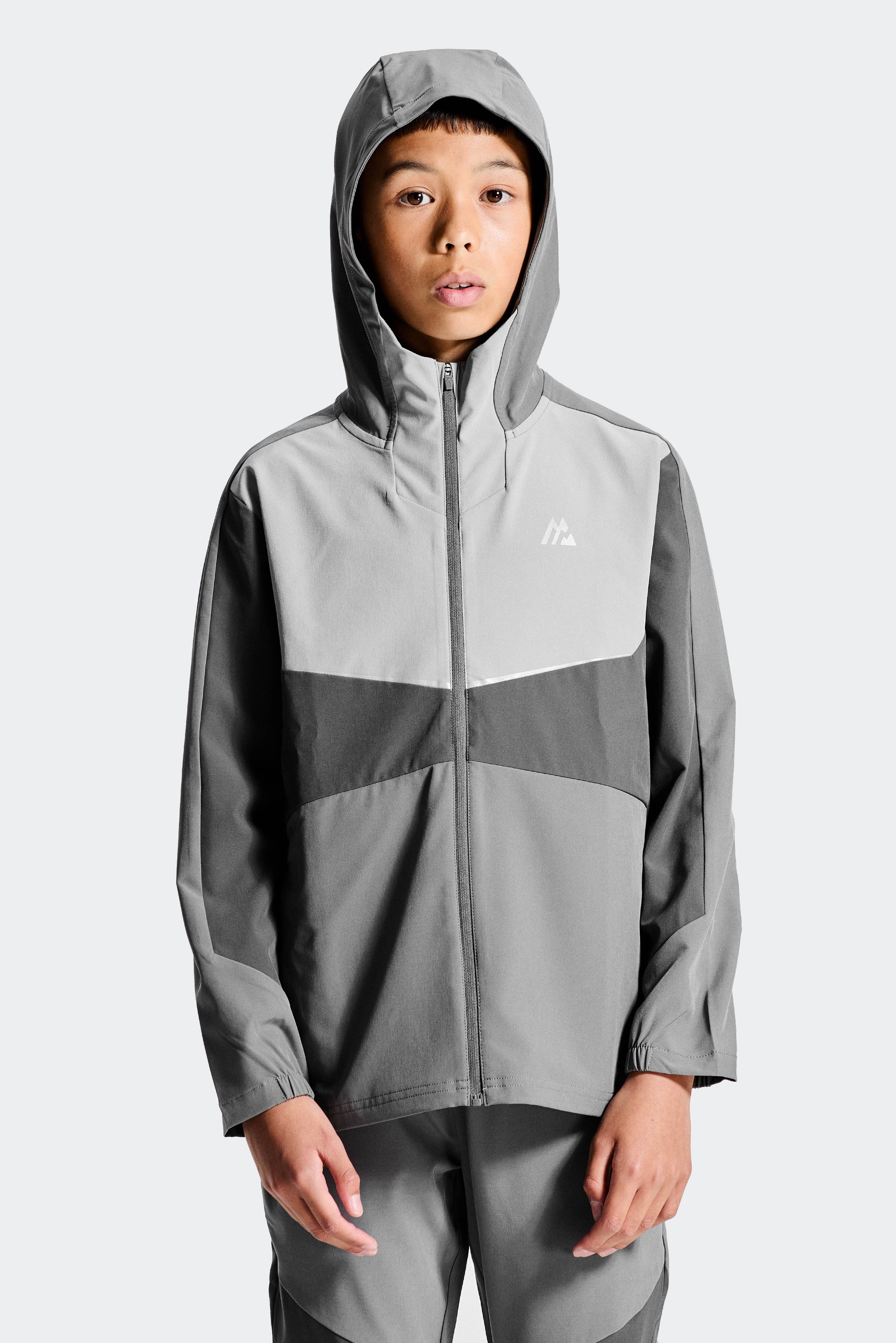 Boys Cerberus Jacket - Cement Grey/Platinum Grey/Asphalt