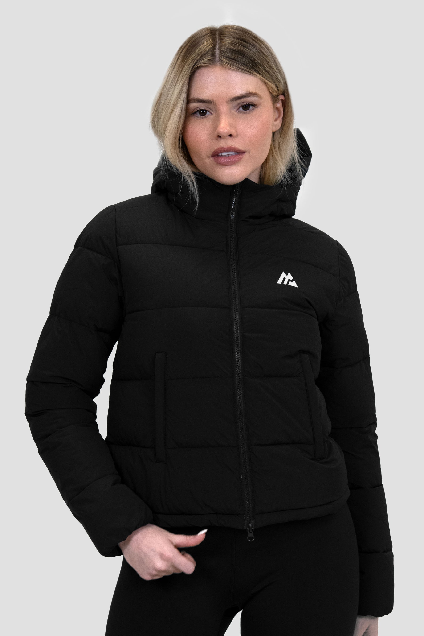 Black jacket without hood womens best sale