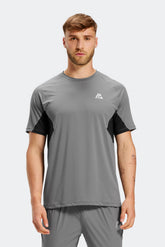 Endurance T-Shirt - Cement Grey/Black/Magenta