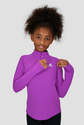 Girls Energy 1/4 Zip - Electric Purple