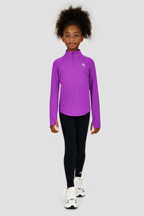 Girls Energy 1/4 Zip - Electric Purple