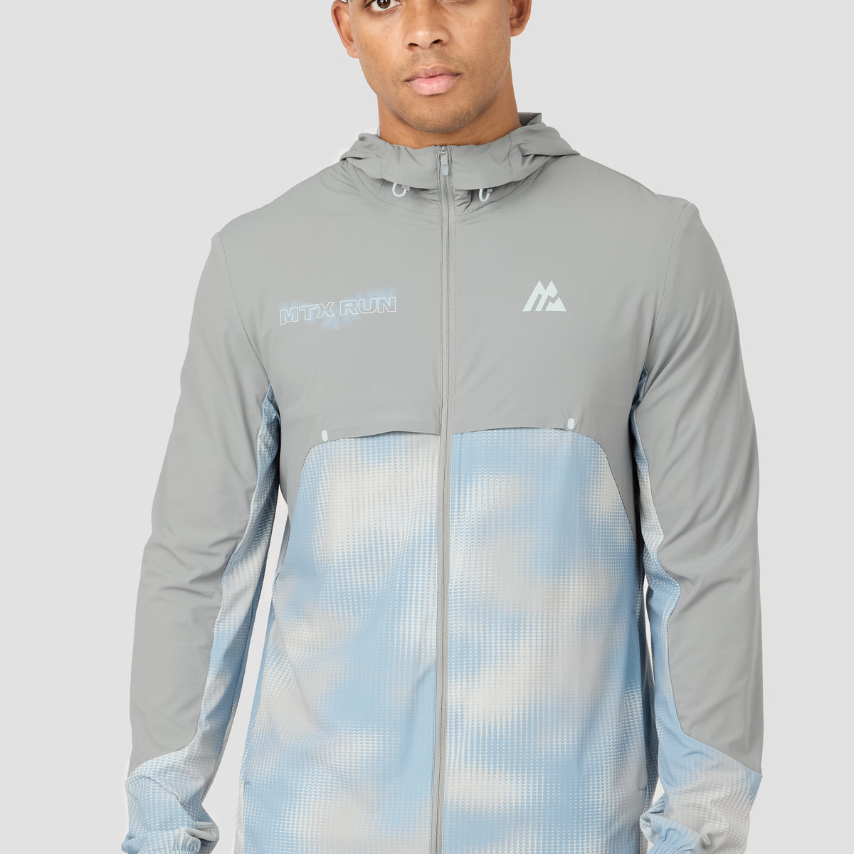 MTX Run Disperse Windbreaker - Platinum Grey | Montirex Sportswear