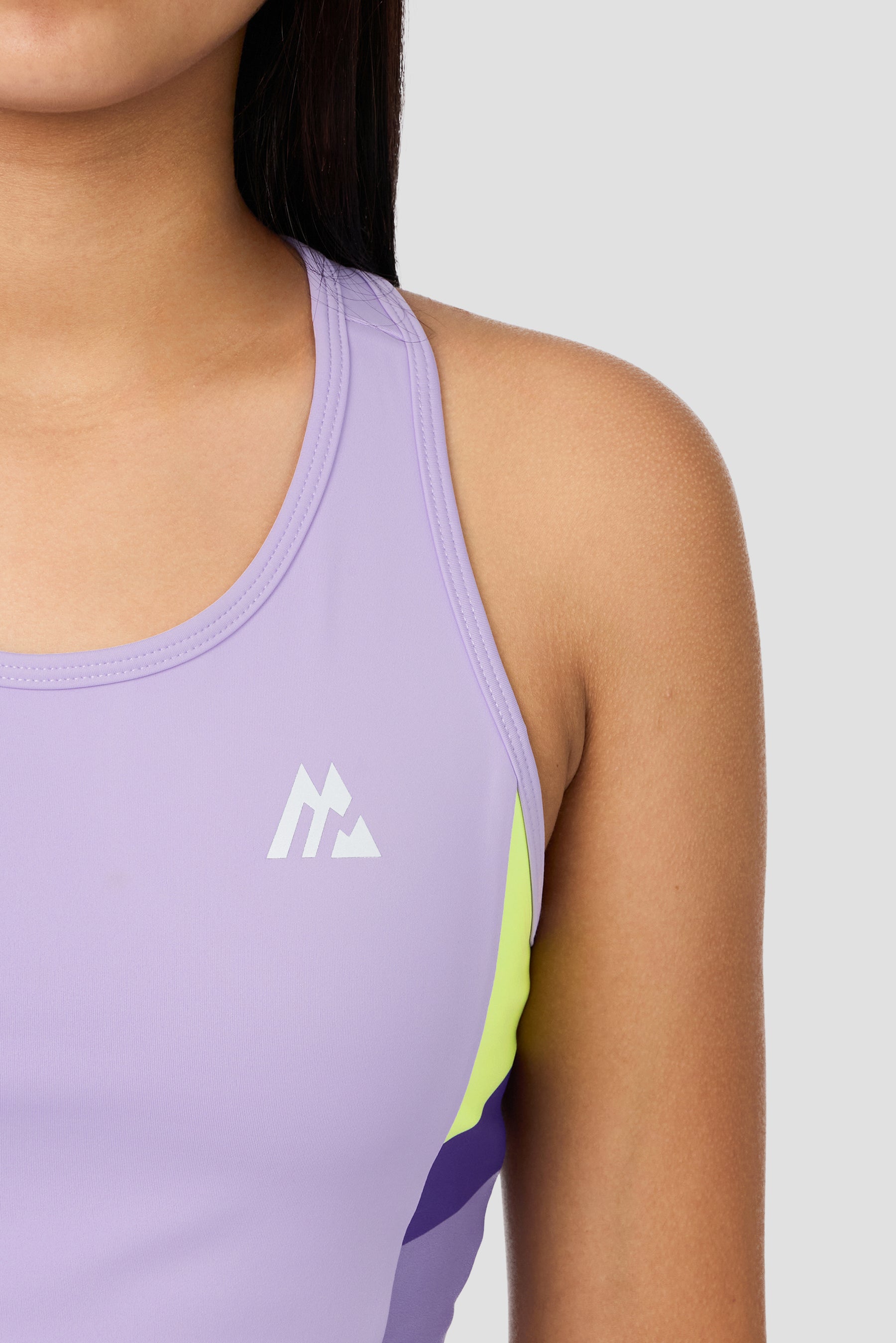 Girls Lumina Sports Bra - Parma/Lilac Chalk/Palazzo/Apple