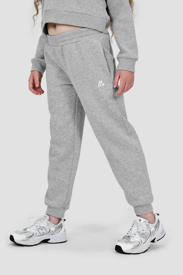 Girls Essence Jogger - Platinum Grey Marl