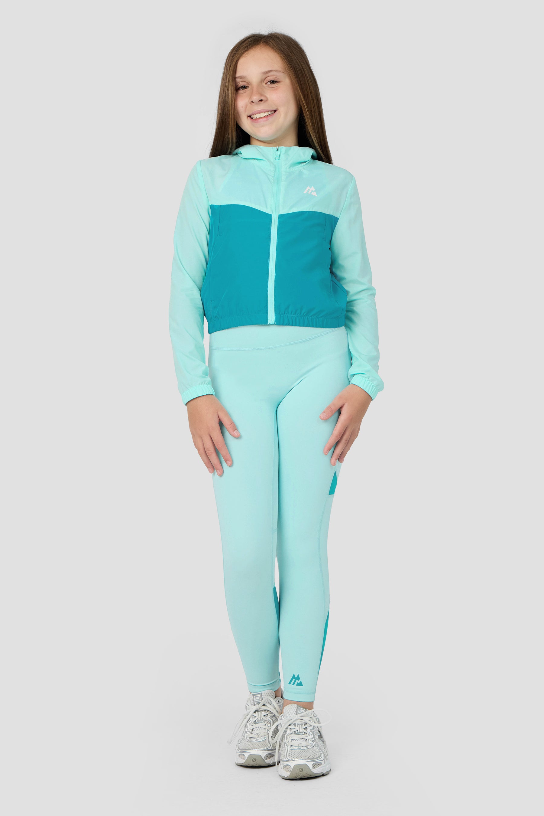 Girls Pace 2.0 Windbreaker - Arctic Blue/Pacific