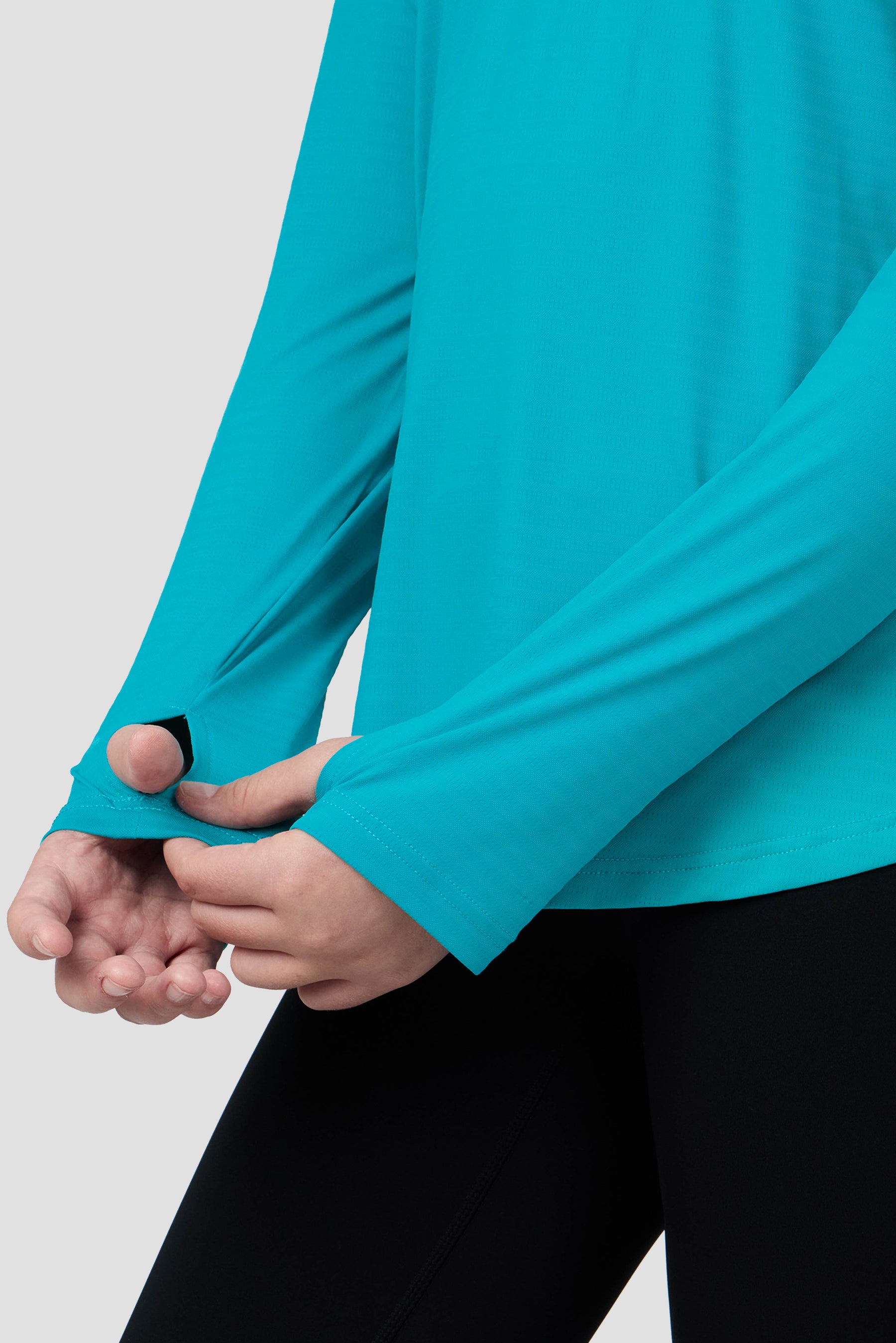 Girls Energy 1/4 Zip - Pacific