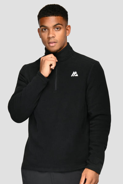 lacoste black quarter zip
