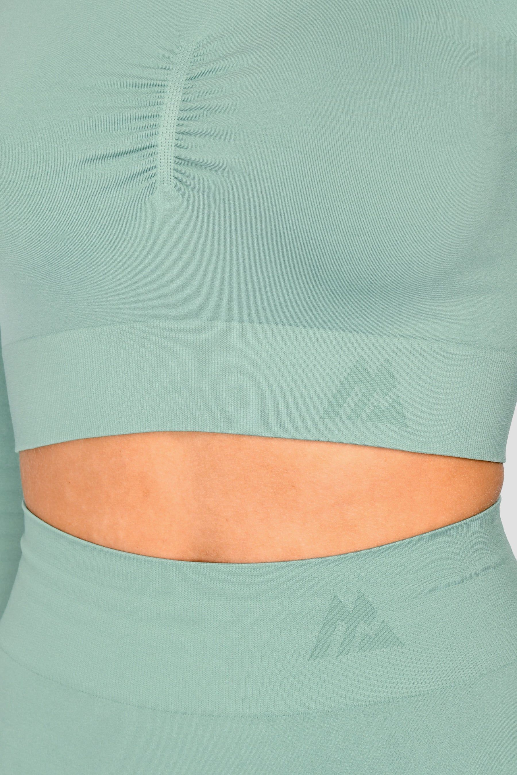 Women's Evolve Seamless Crop - Jade