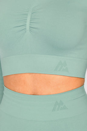 Women's Evolve Seamless Crop - Jade