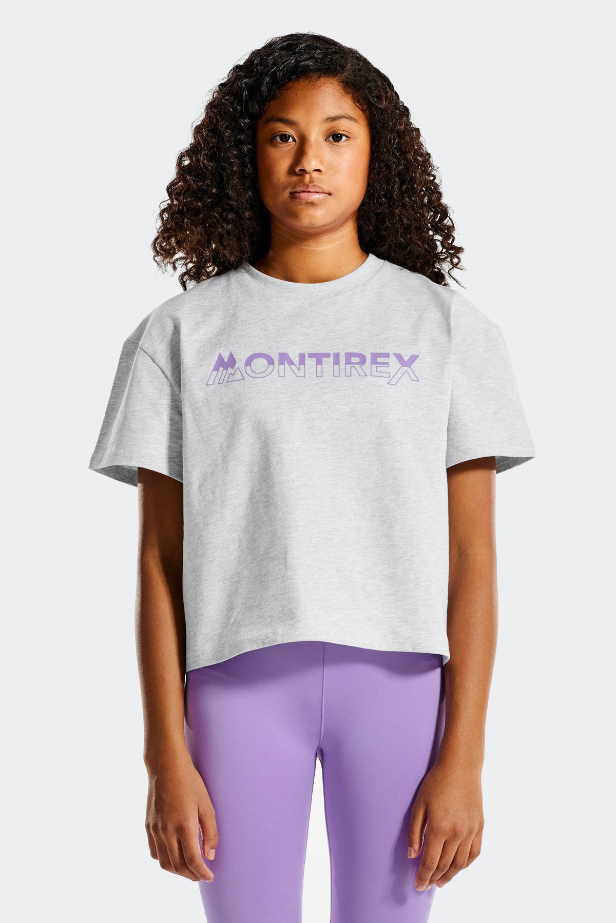 Girls Electra Graphic T-Shirt - Grey Marl