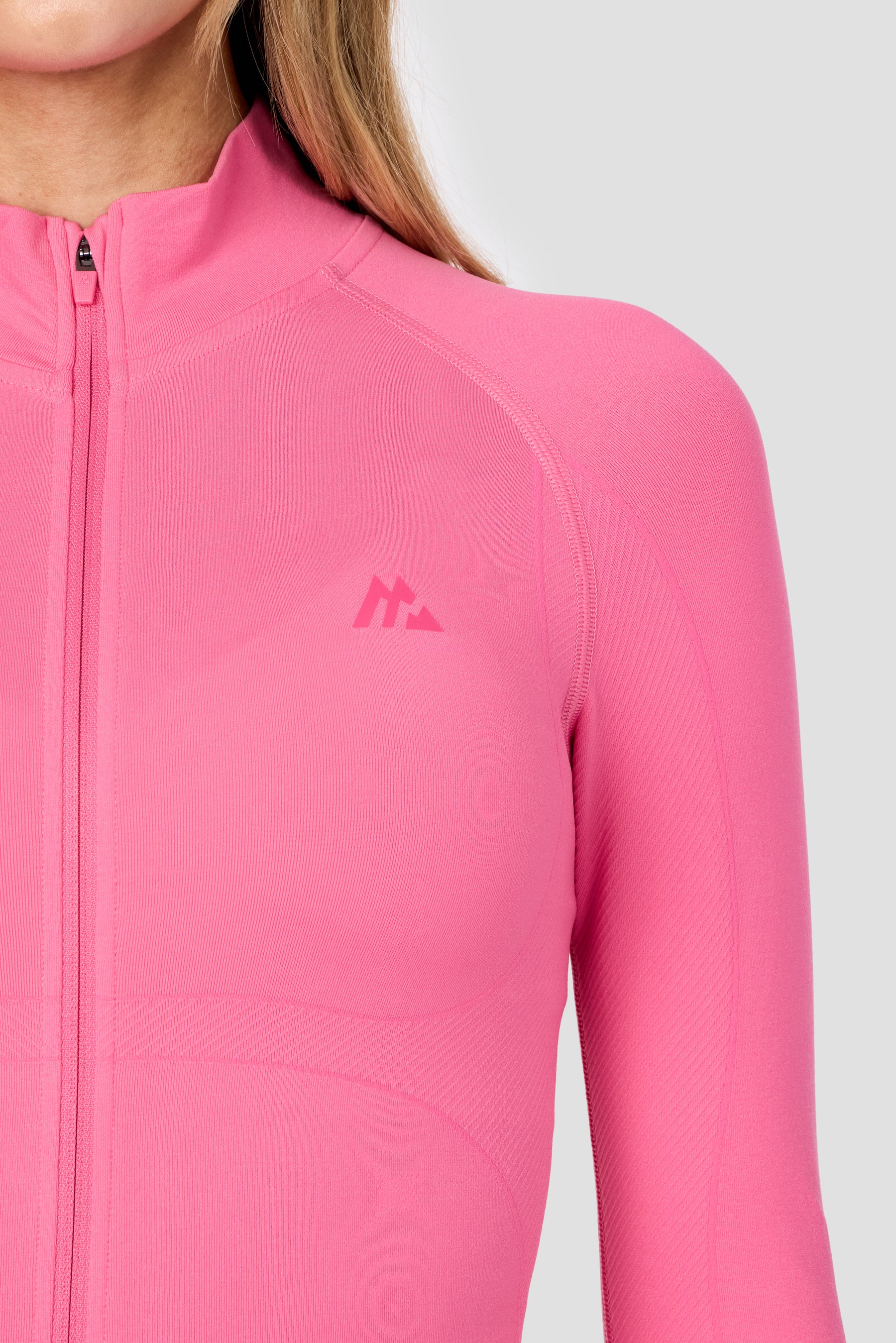 Muse Seamless Full Zip - Peony Pink