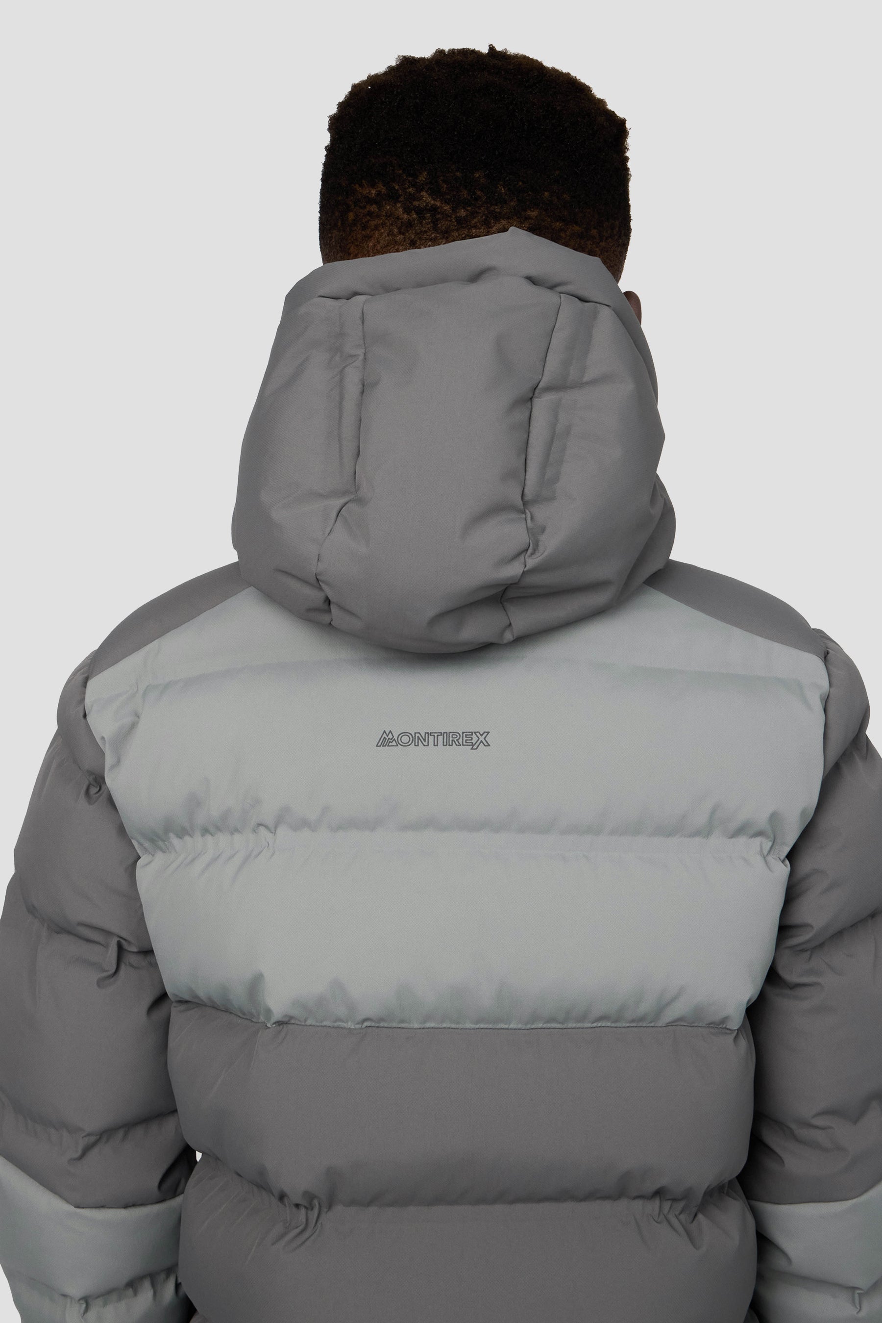 Boys Descent Down Jacket - Cement Grey/Platinum Grey