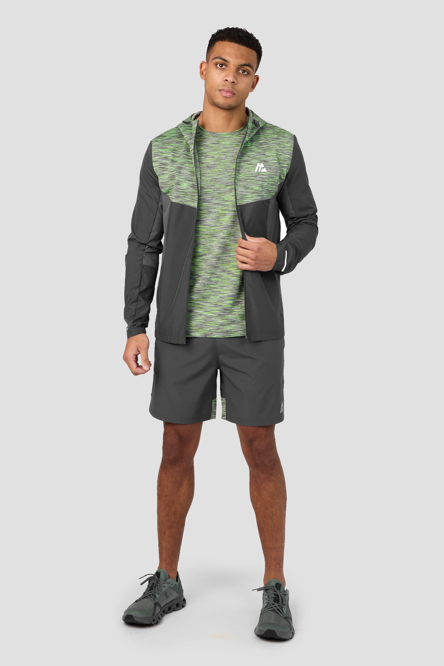 Trail T-Shirt - Grey/Neon Green