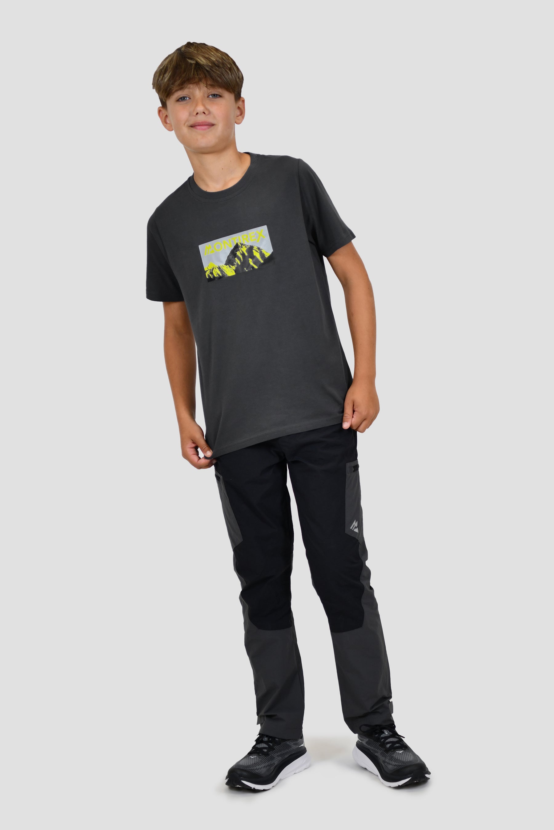 Boys Fell T-Shirt - Asphalt