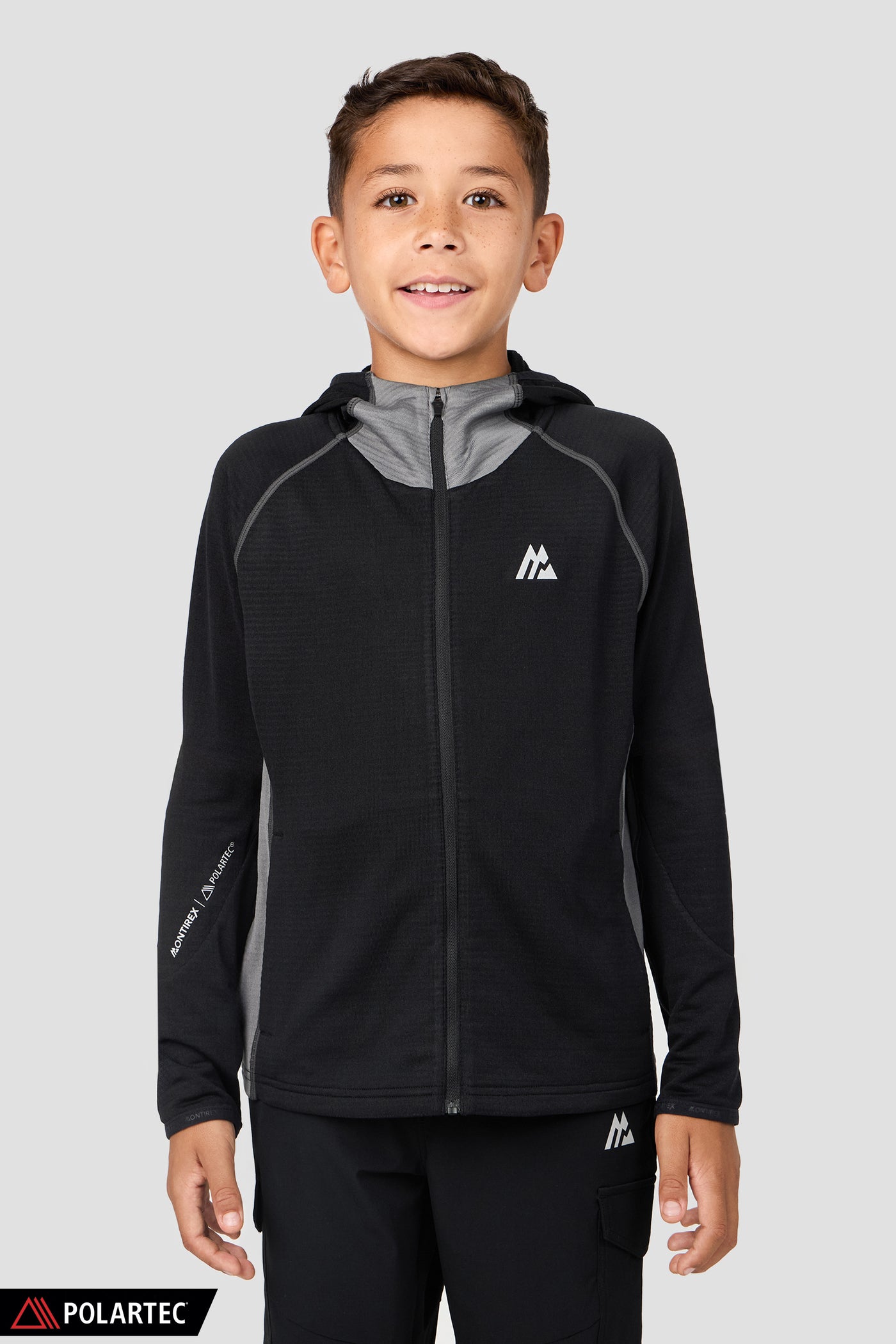 Boys Brink Polartec® Fleece Hood - Black/Monument 