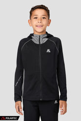 Boys Brink Polartec® Fleece Hood - Black/Monument 