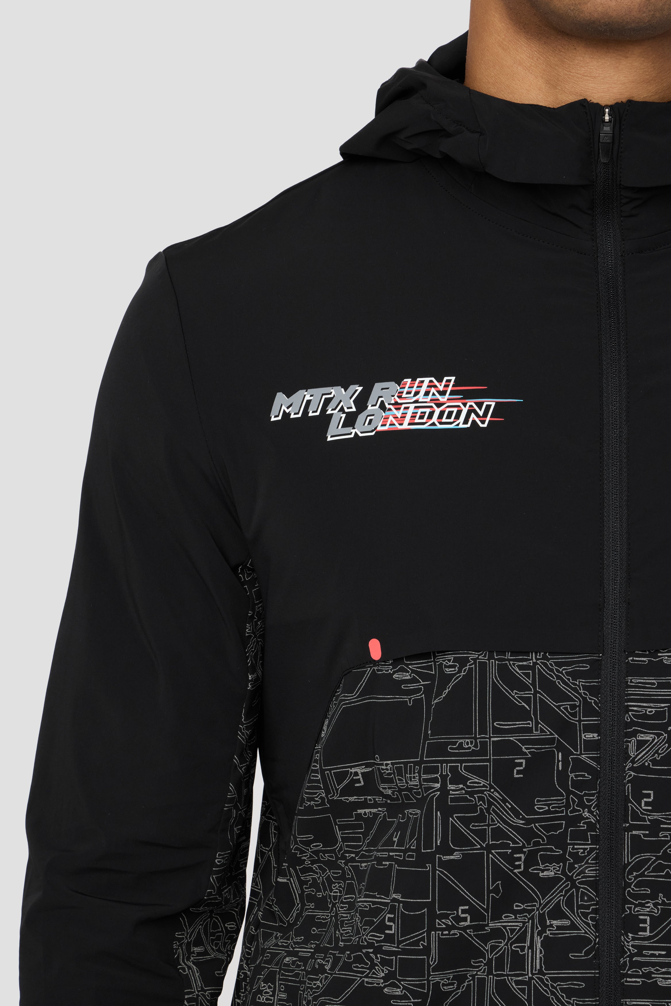 MTX Run City London Jacket Black | Montirex Sportswear Gymwear