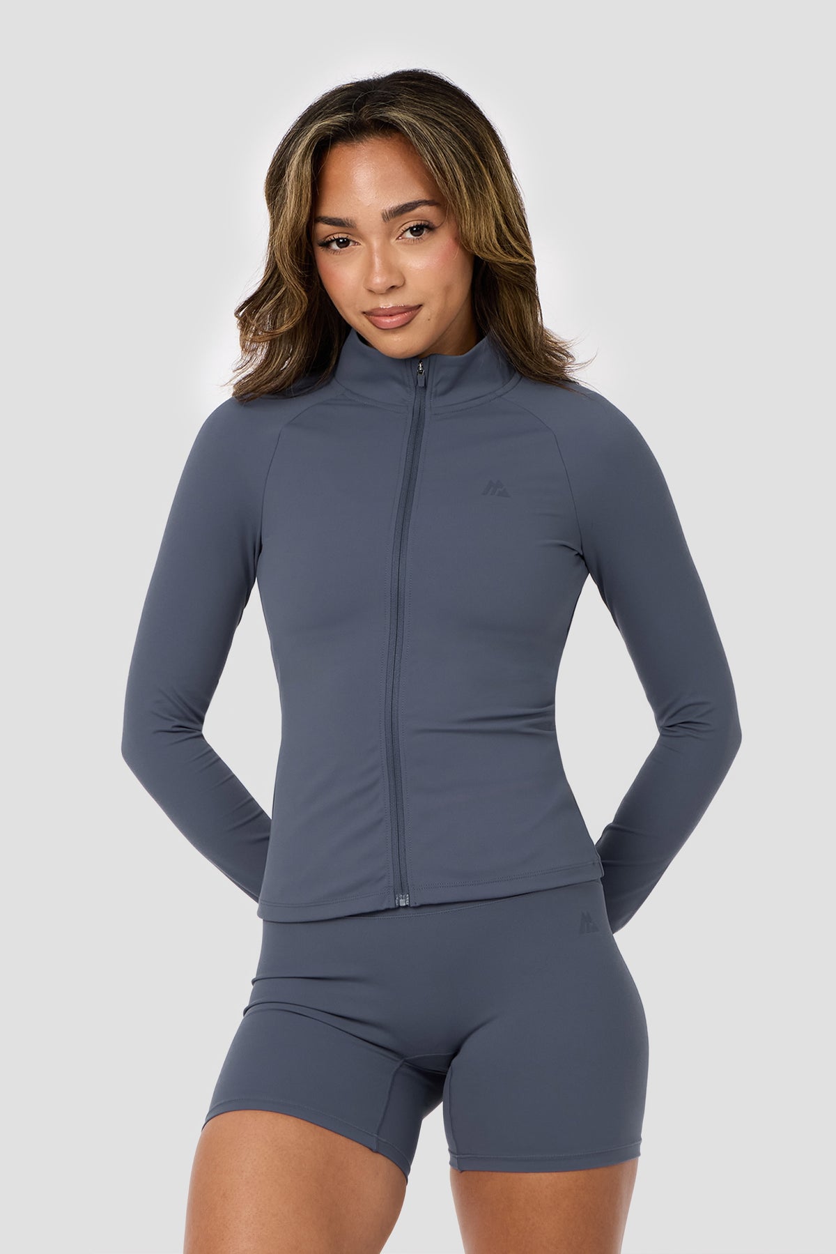 Form Full Zip - Greyed Indigo | Montirex Gymwear Sportswear