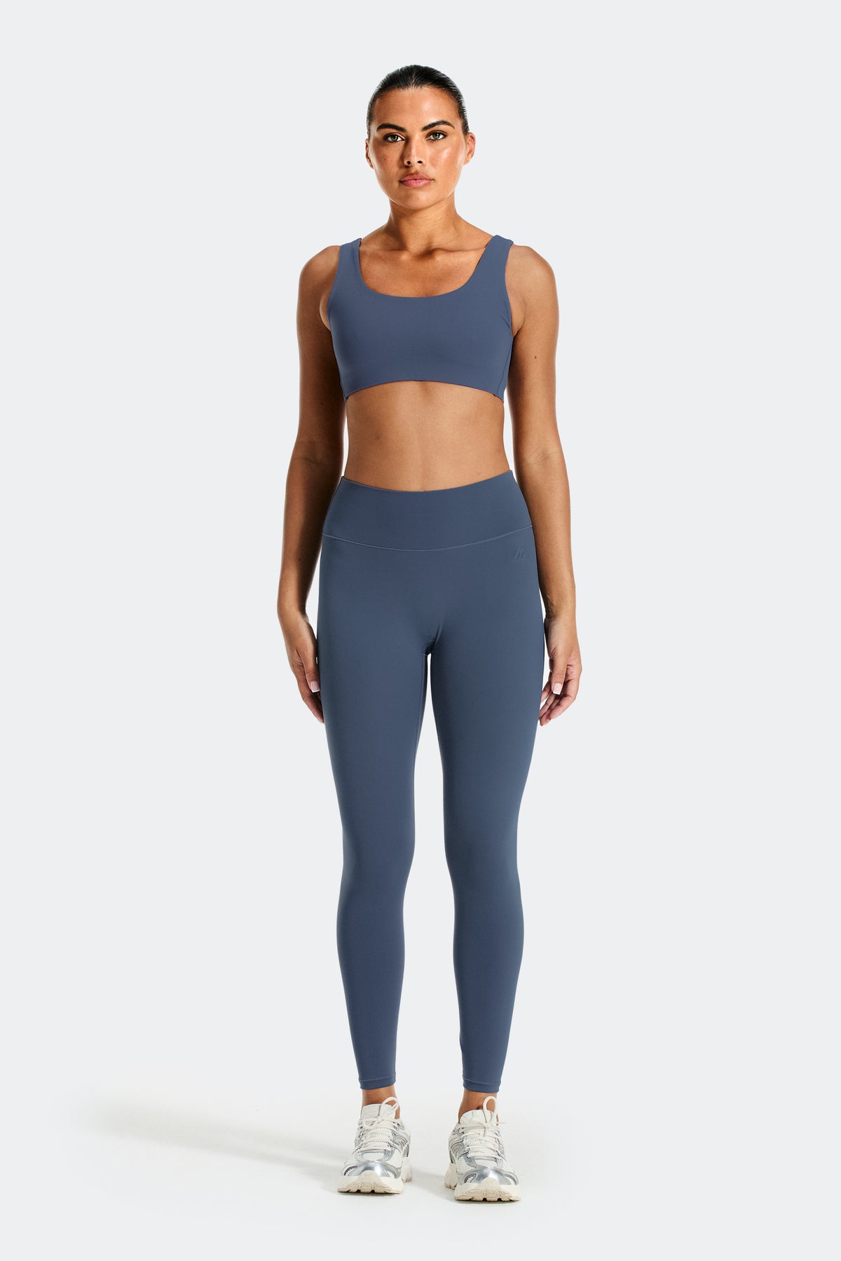 Form Leggings Damen - Vergrautes Indigo