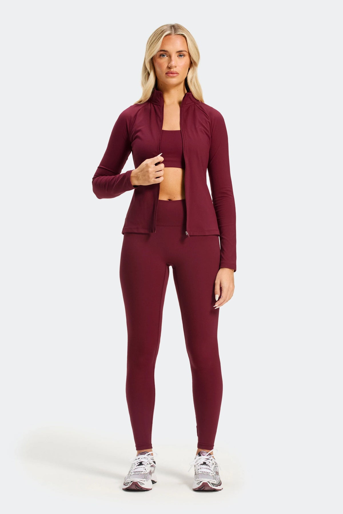 Form Full Zip - Merlot
