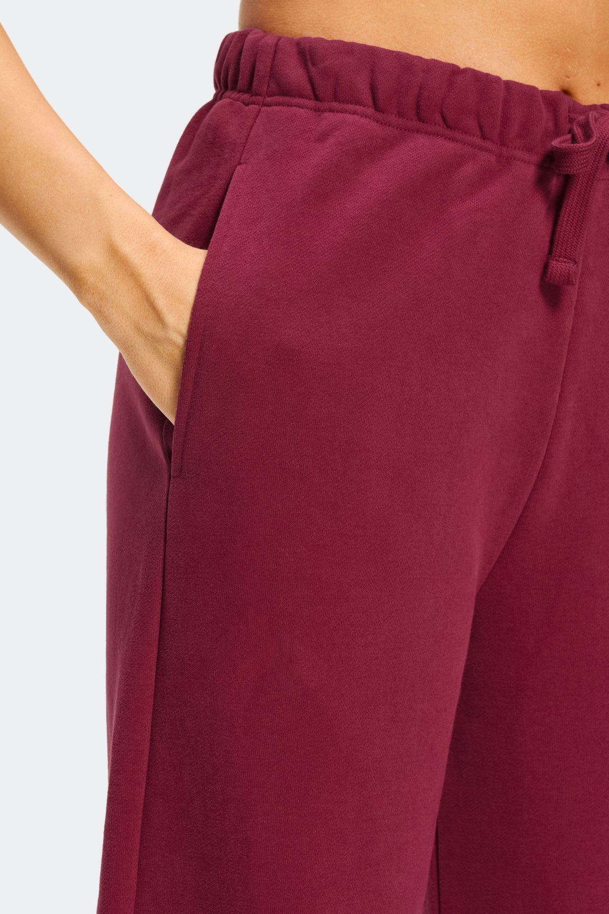 Form Joggers a gamba larga - Merlot
