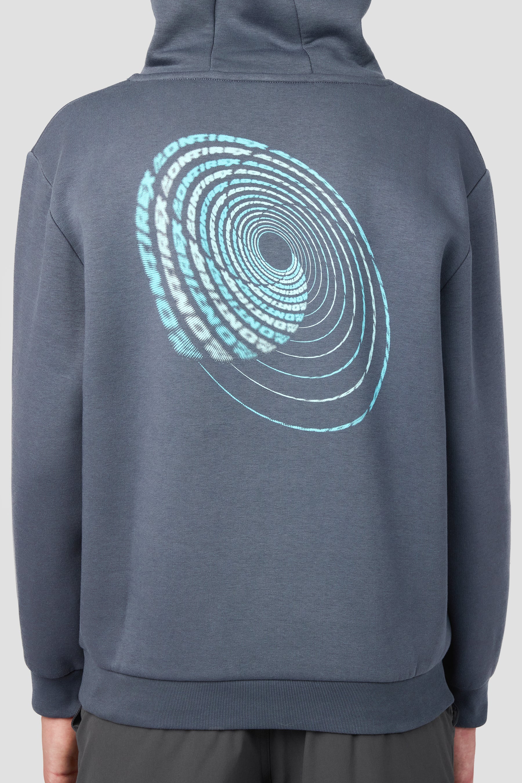 Boys Helix Graphic Hood - Slate Grey