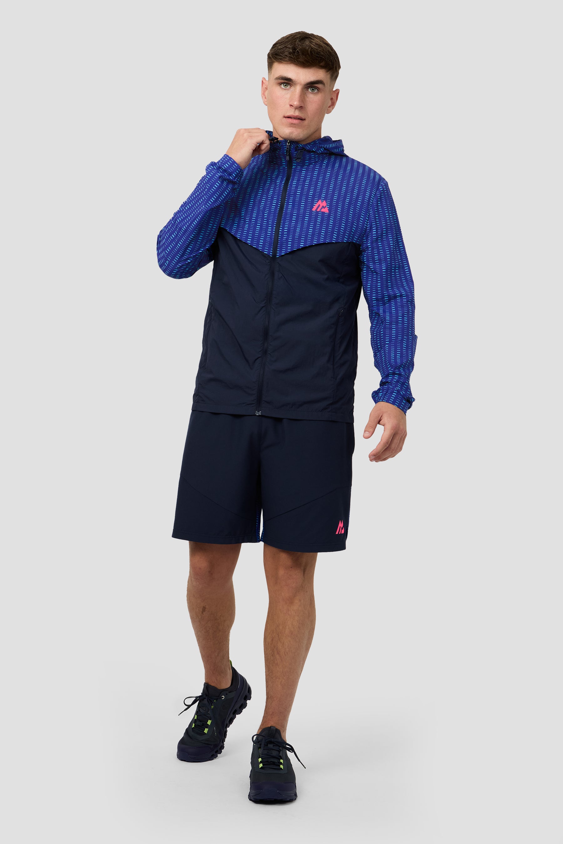 MTX Run Tempo Windbreaker - Marine Blue/Midnight Blue