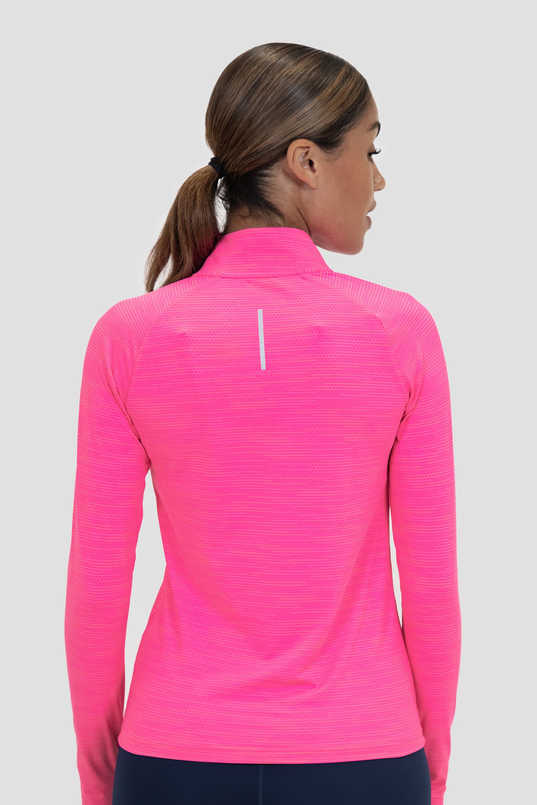 Women's Fly 1/4 Zip - Neon Pink