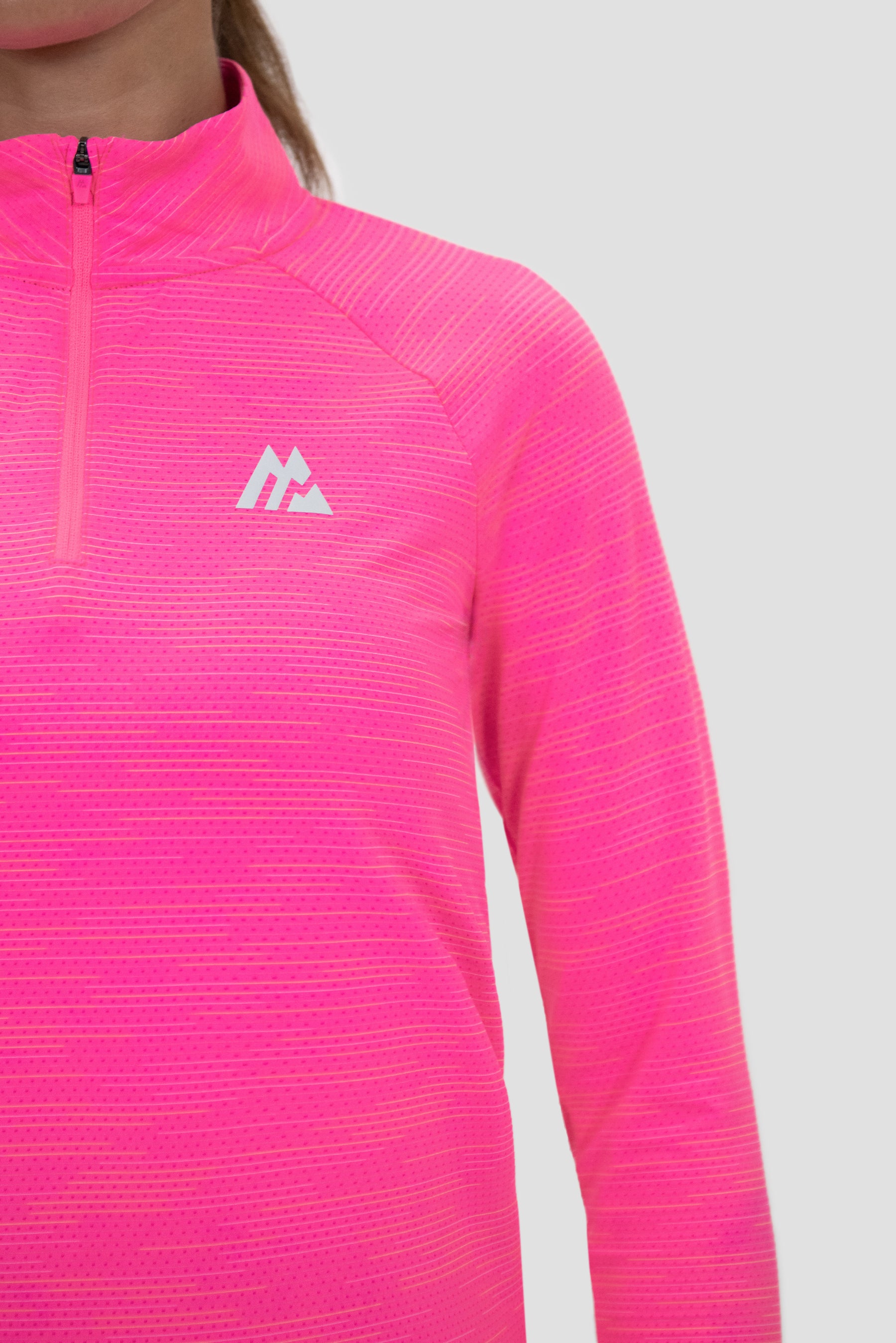 Women's Fly 1/4 Zip - Neon Pink