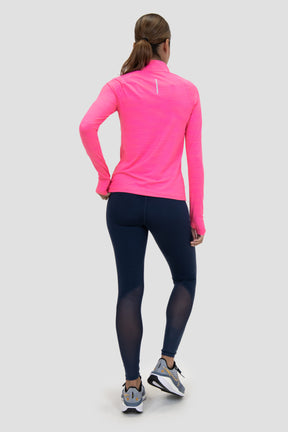 Women's Fly 1/4 Zip - Neon Pink