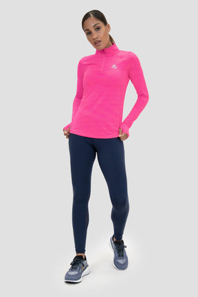 Women's Fly 1/4 Zip - Neon Pink