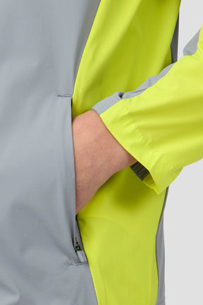 MTX Run Turbo Jacket - Platinum Grey/Electric Lime