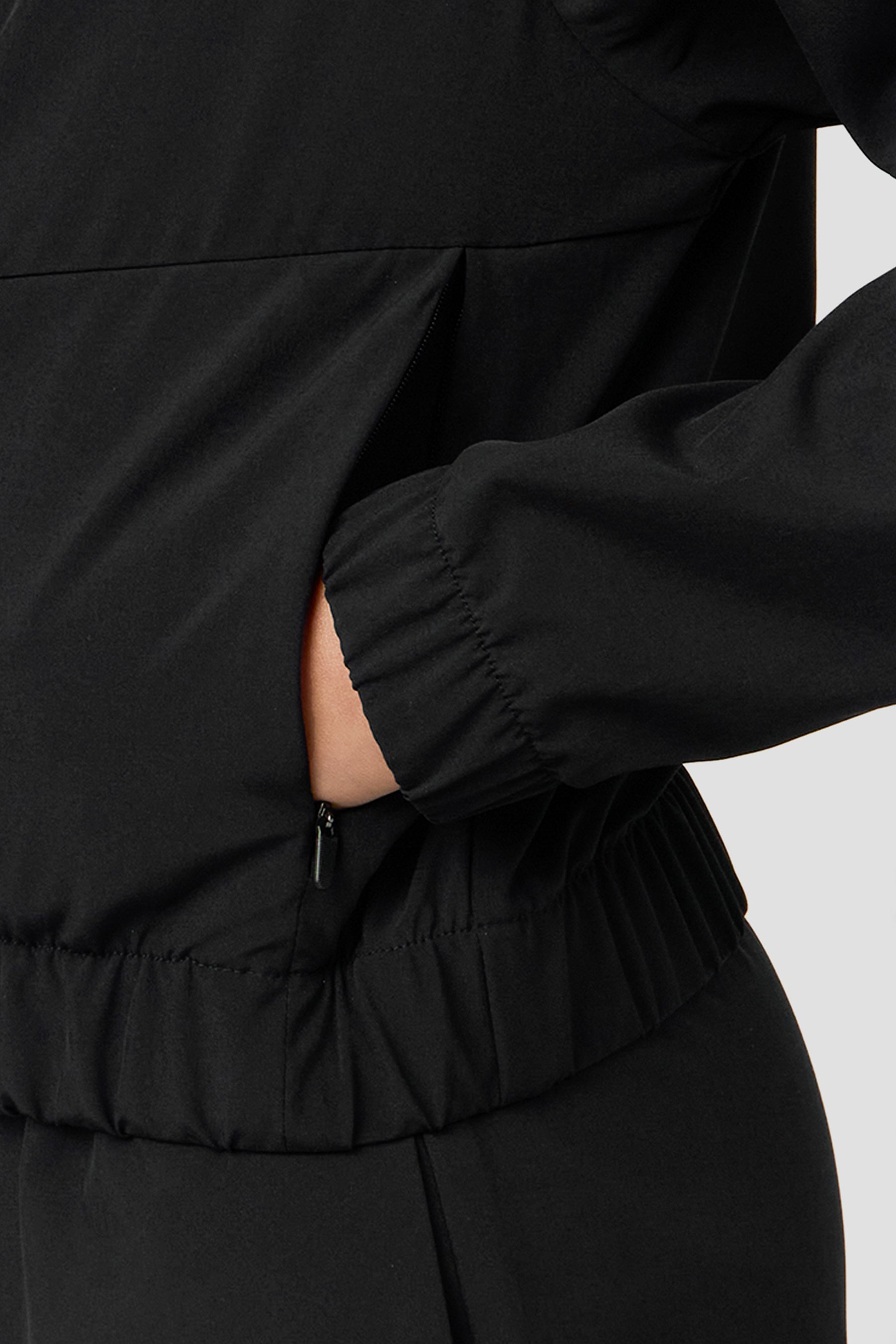 Girls Track Jacket - Black