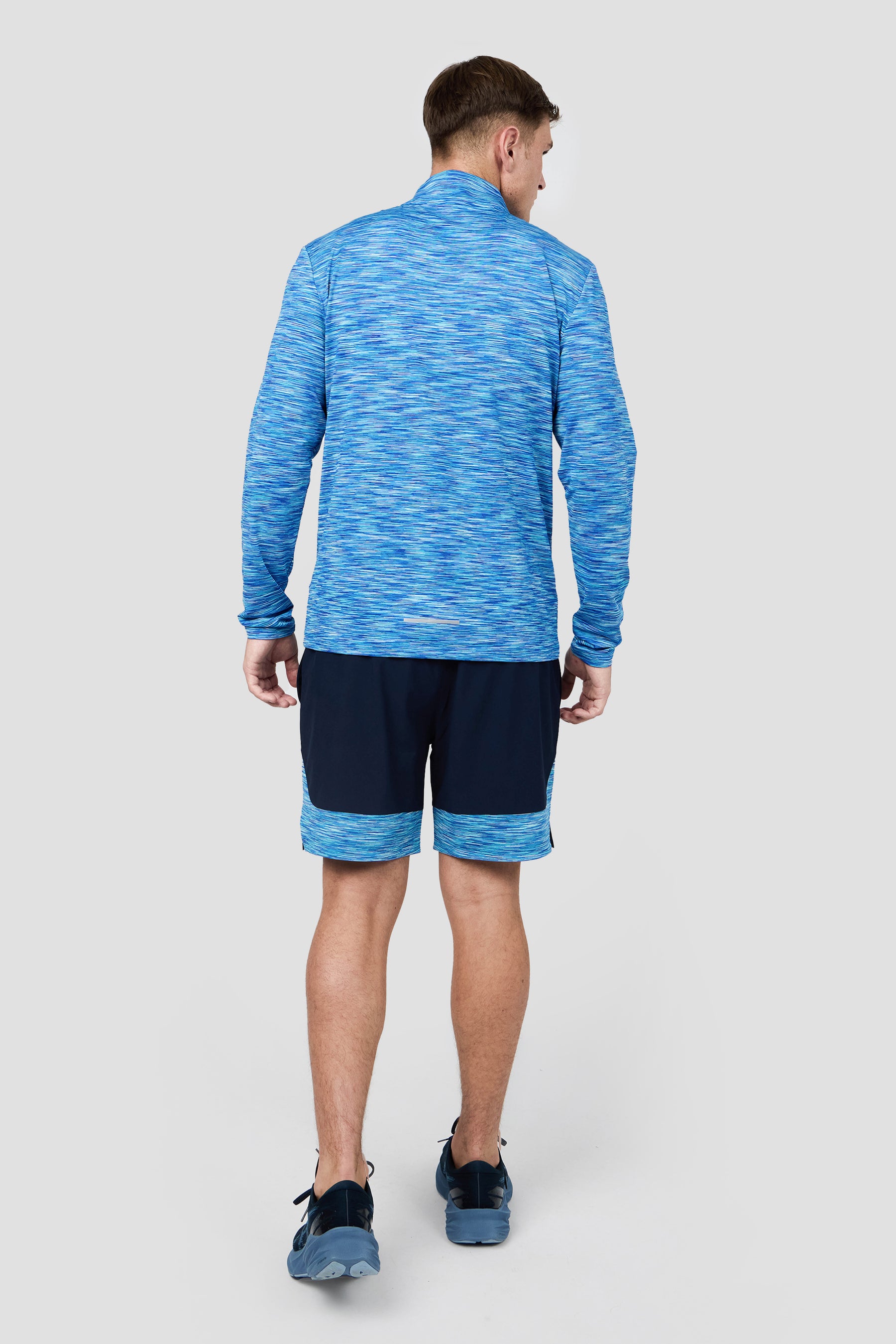 Trail 1/4 Zip - Royal Blue Multi