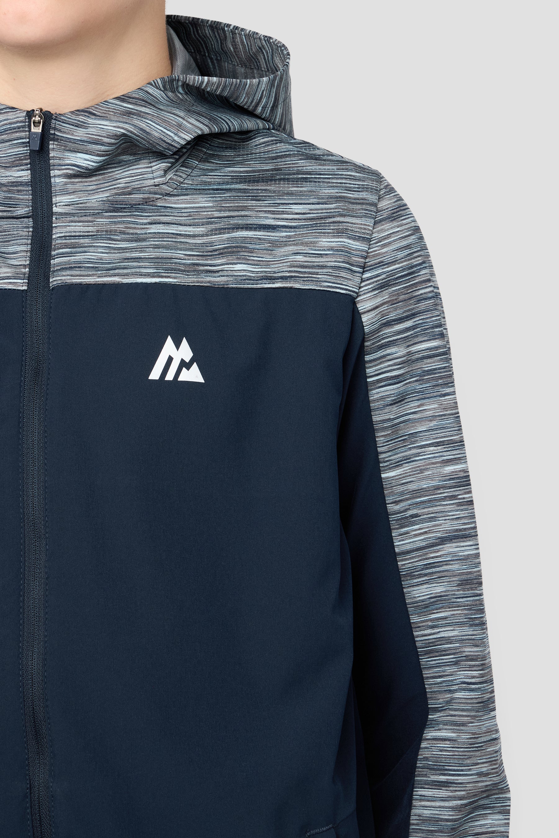 Boys Trail Windbreaker - Navy/Blue/Grey