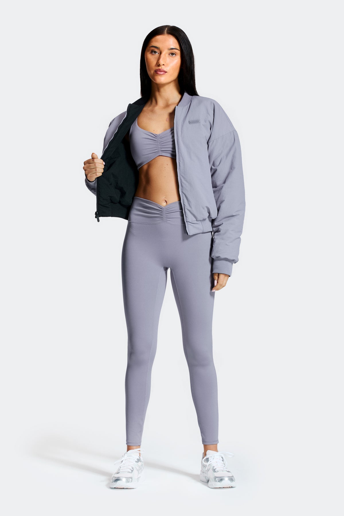 Bomber Réversible Gemini - Black/Grey Orchid