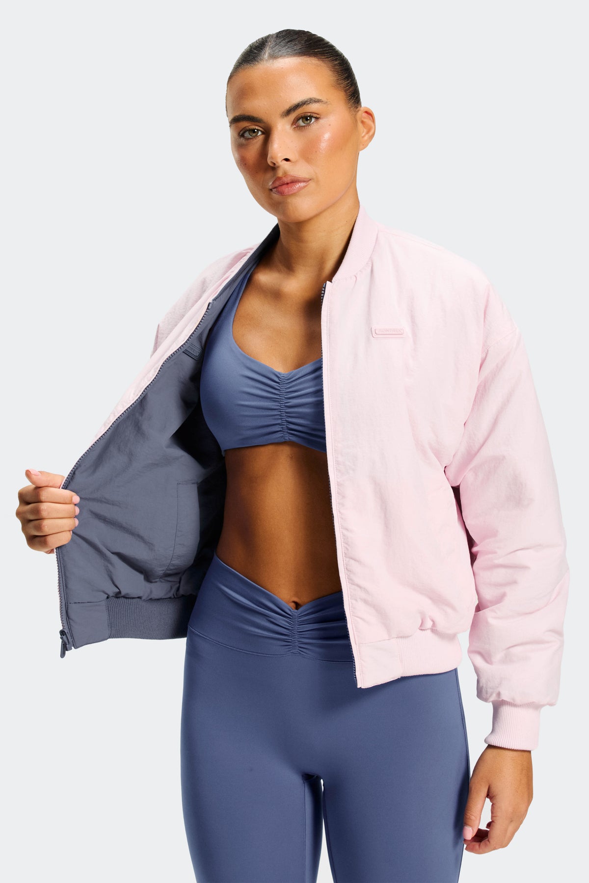 Gemini Reversible Bomber Jacket - Stormy Blue/Fairy Dust