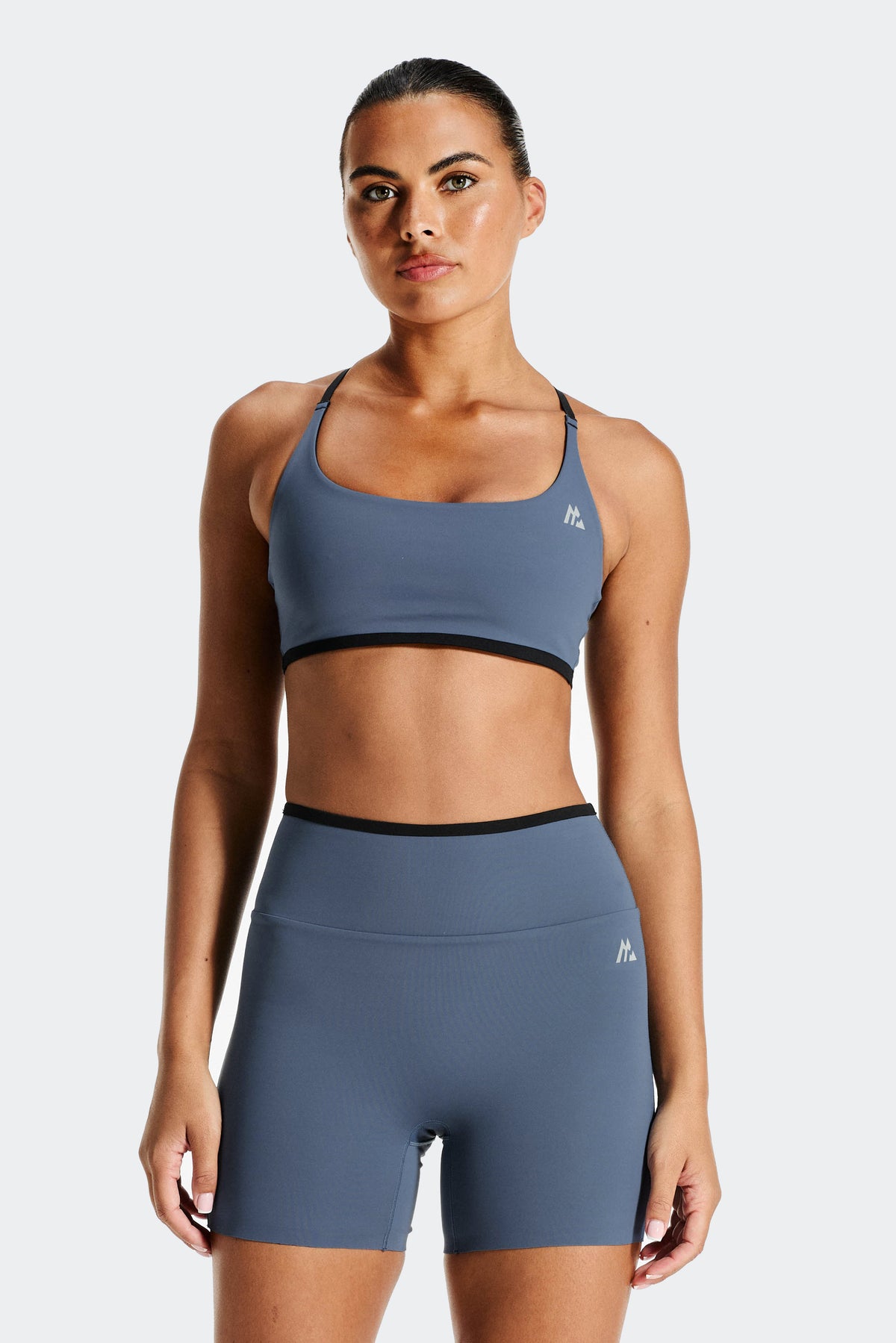 Reversible Gemini Bra - Black/Greyed Indigo